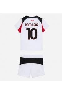 Fotbalové Dres AC Milan Rafael Leao #10 Dětské Venkovní Oblečení 2025-26 Krátký Rukáv (+ trenýrky)
